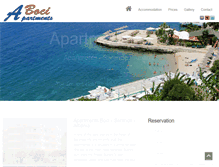Tablet Screenshot of apartments-boci.com